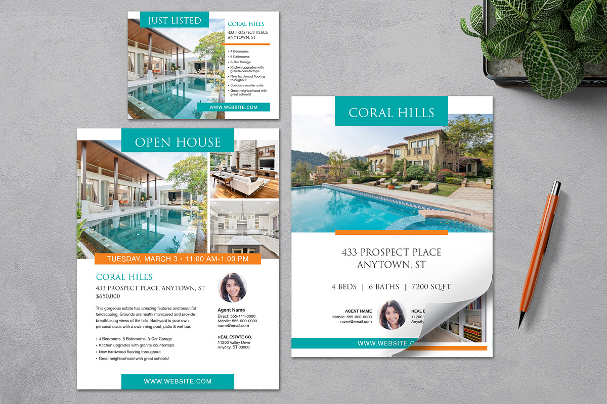Real Estate Marketing Template Set, a Templates & Theme by Studio Reena (Photo 1 of 5)