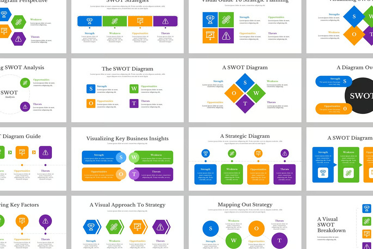SWOT Diagram Powerpoint Templates, a Presentation Template by Fit-tee (Photo 2 of 2)