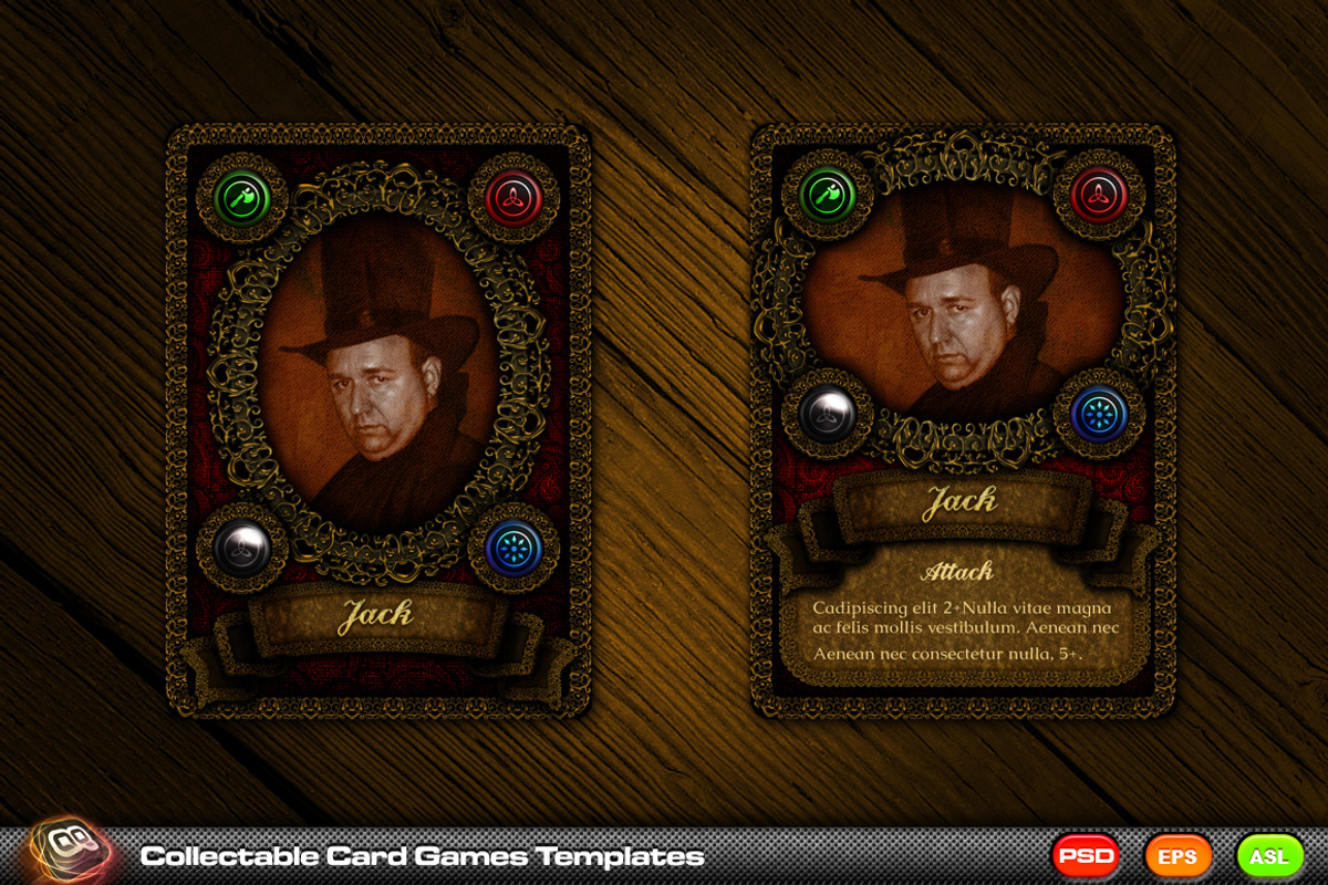 Collectable Card Games Templates, a Card Template by quicky