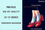 Wizard of Oz Clipart, Dorothy PNG, an Illustration by SinaCreation (Thumbnail 4 of 5)