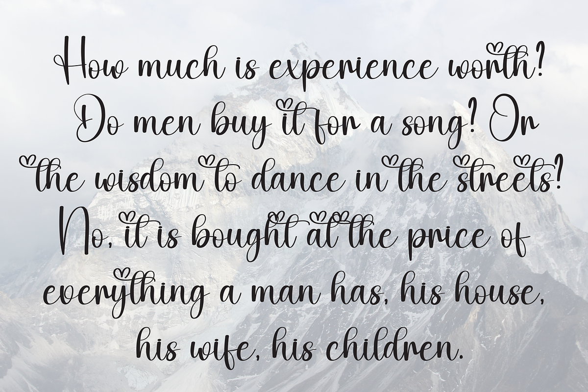 Winterly | Script Font, a Handwritten Font by Scratchones (Photo 6 of 9)