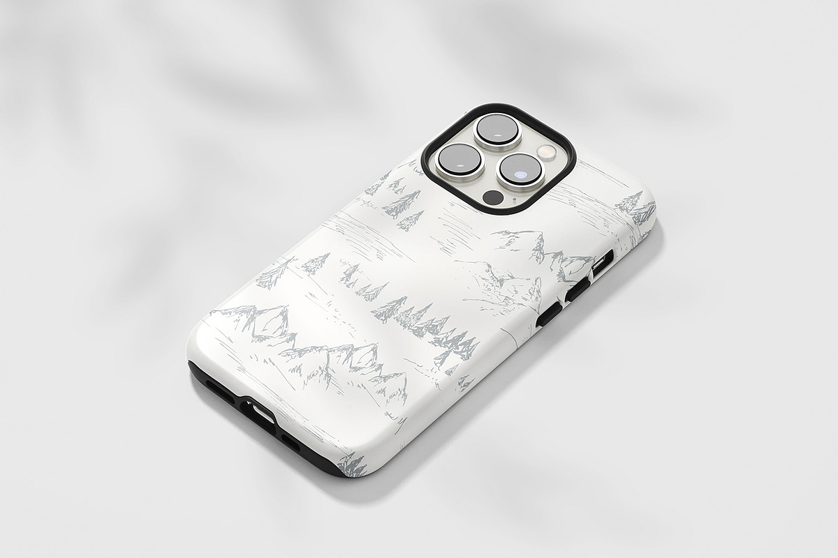 Sketched Mountains, a Pattern Graphic by MalyskaStudio (Photo 3 of 14)