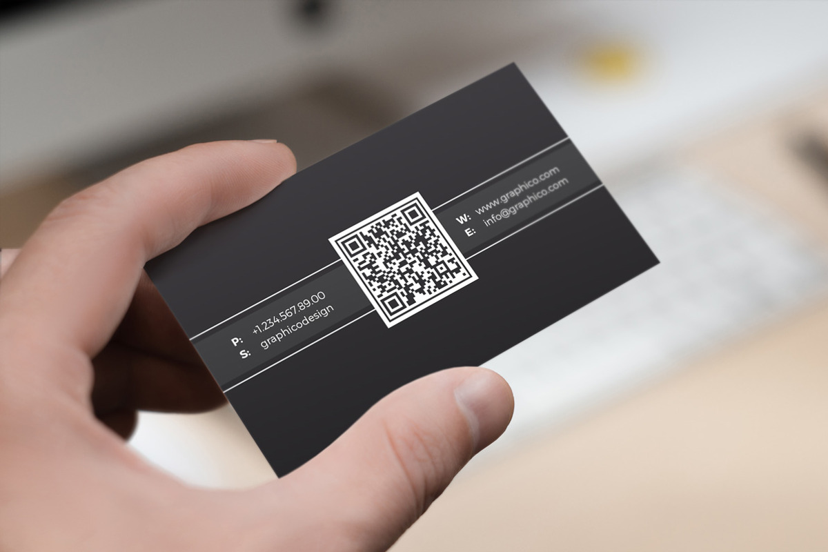 Simple QR Code Business Card 45, a Business Card Template by ND Design (Photo 6 of 7)