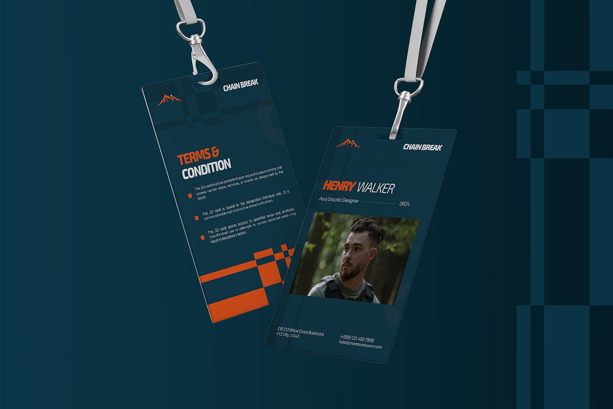 Chain Break - ID Card, a Print Template by StreaksideStd (Photo 3 of 3)