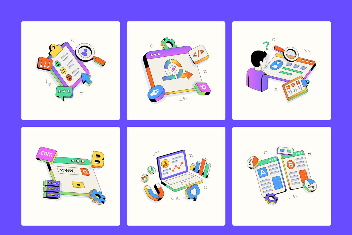 90 Digital Product UX Illustrations, a Technology Illustration by Creative Stall (Photo 12 of 13)