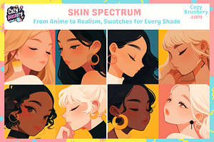 Procreate Skin Tone Swatches Palette