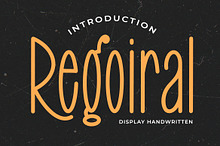 Regoiral - Display Handwritten Font