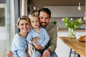 Family portrait with little boy, a Holiday Photo by HalfPoint