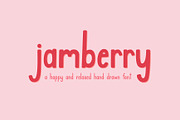 Jamberry Font, a Sans Serif Font by Kellie Jayne Studio (Thumbnail 1 of 10)