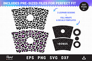 Leopard Pre-sized Wrap Cold Cup 24oz, an Object Graphic by ClipartMuchLove (Thumbnail 2 of 4)