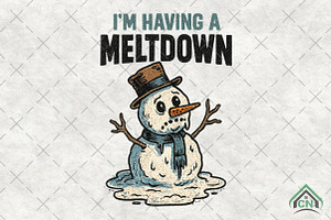 Funny snowman PNG, an Illustration by Craft Nest