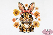 Happy Easter Bunny PNG Leopard Patte, an Illustration by Daily.Designs (Thumbnail 1 of 5)