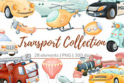 Transport digital clipart, a Transportation Illustration by Mespilia (Thumbnail 1 of 3)