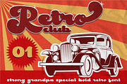 Strong Grandpa - Bold Retro Font, a Script Font by PutraCetol Studio (Thumbnail 3 of 12)