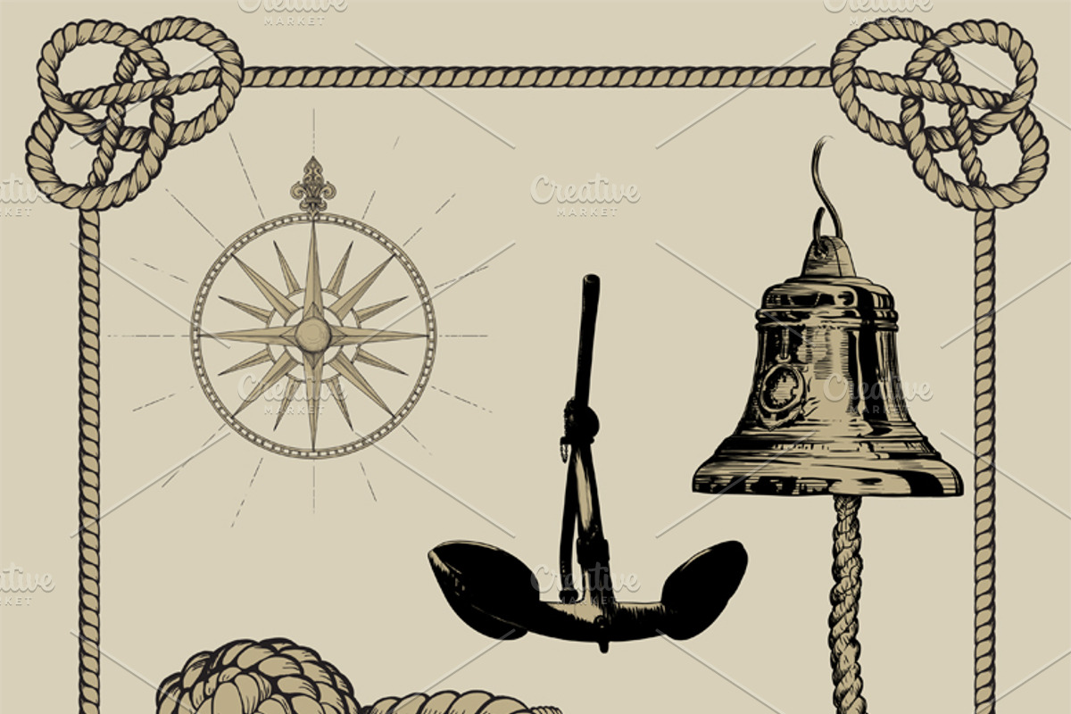 set of ancient naval supplies and to