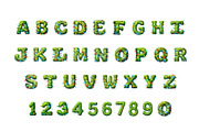 Grinch Lights 3D Font, a Font by Loudoun Design Co. (Thumbnail 2 of 6)