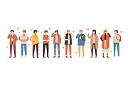 People wearing face masks, a Healthcare Illustration by Good Studio (Thumbnail 1 of 3)