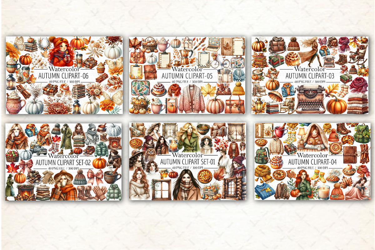 Autumn Clipart Mega Bundle, an Illustration by Libby Wishes (Photo 4 of 4)