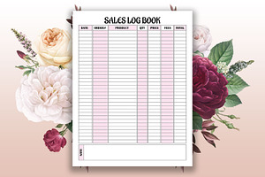 Sales Log Book KDP Interior