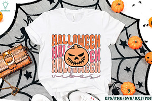 Retro Halloween SVG Bundle,Halloween