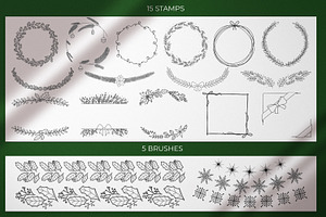 Christmas Wreath Stamps