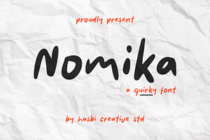 Nomika - Quirky Font