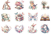 Watercolor Whimsical Mothers Day, a Seasonal Illustration by DreamArtGraphic (Thumbnail 2 of 4)