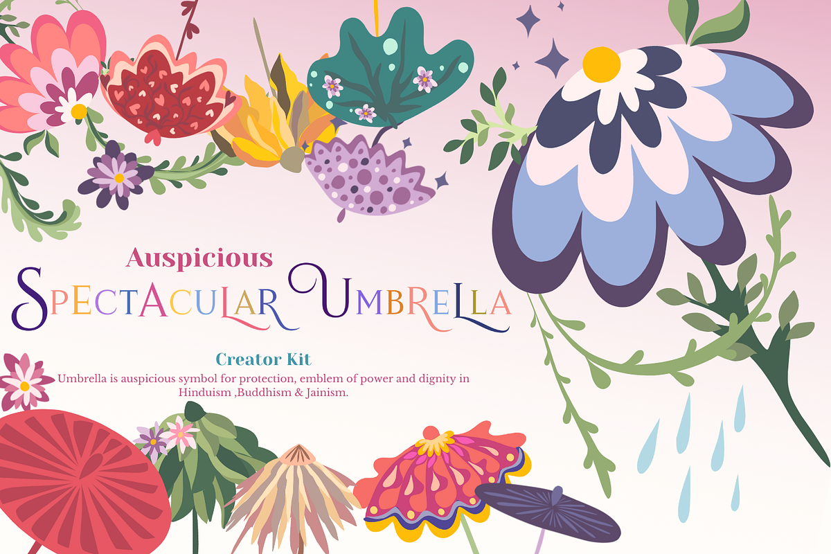 Spectacular Umbrella | Creator Kit, an Illustration by ArtstudioByKhushbu (Photo 7 of 7)