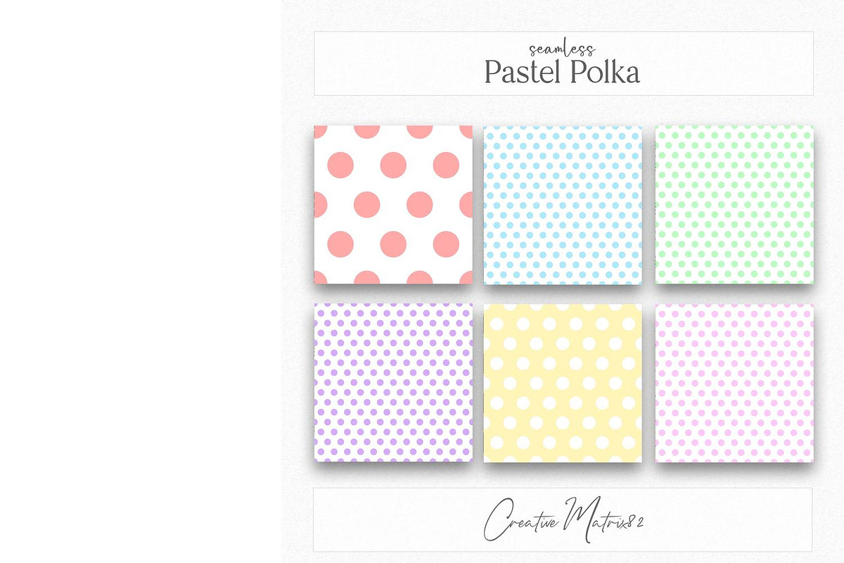 Pastel Polka Dots Digital Paper, a Pattern Graphic by Creative Matrix82 (Photo 5 of 6)