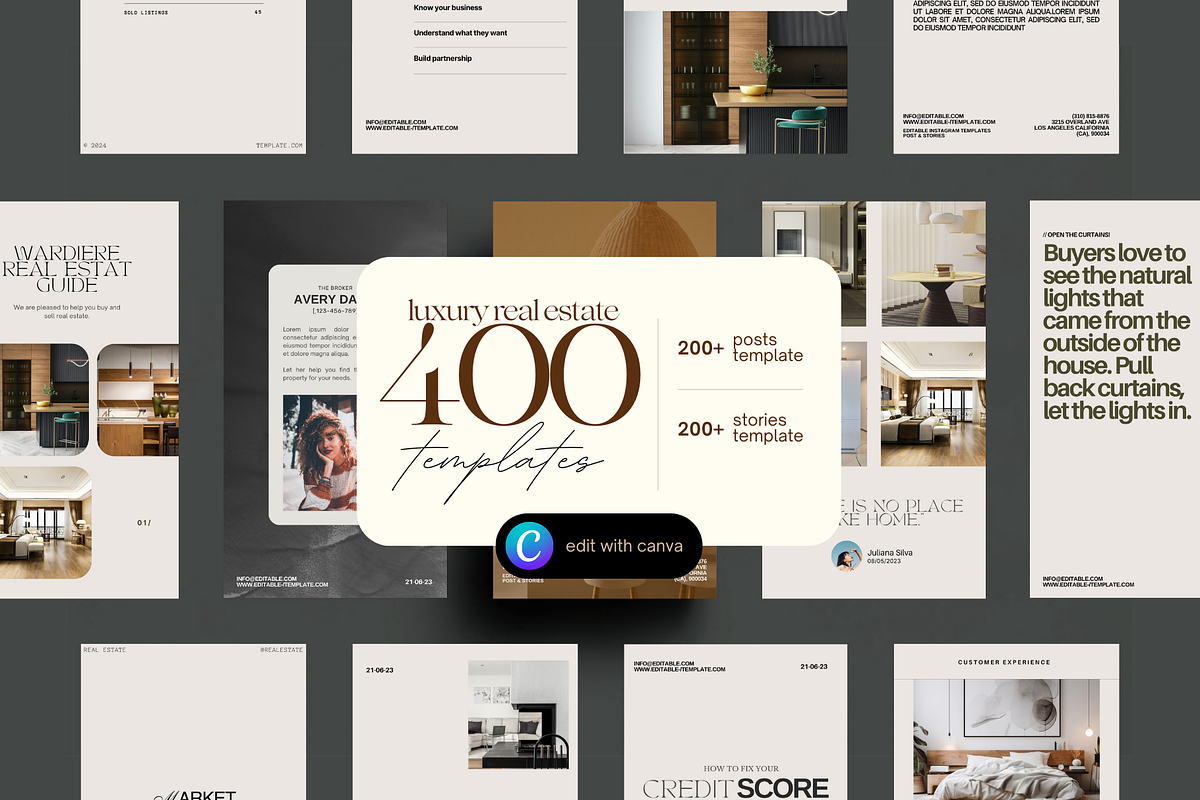 Real Estate Social Media Templates, a Social Media Template by Prapti Design (Photo 1 of 14)