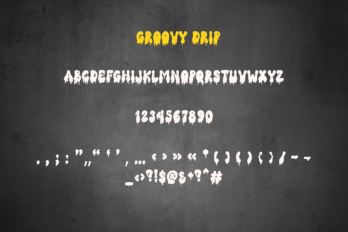 Groovy Drip is a cool Halloween font, a Handwritten Font by Brown Cupple (Photo 6 of 8)