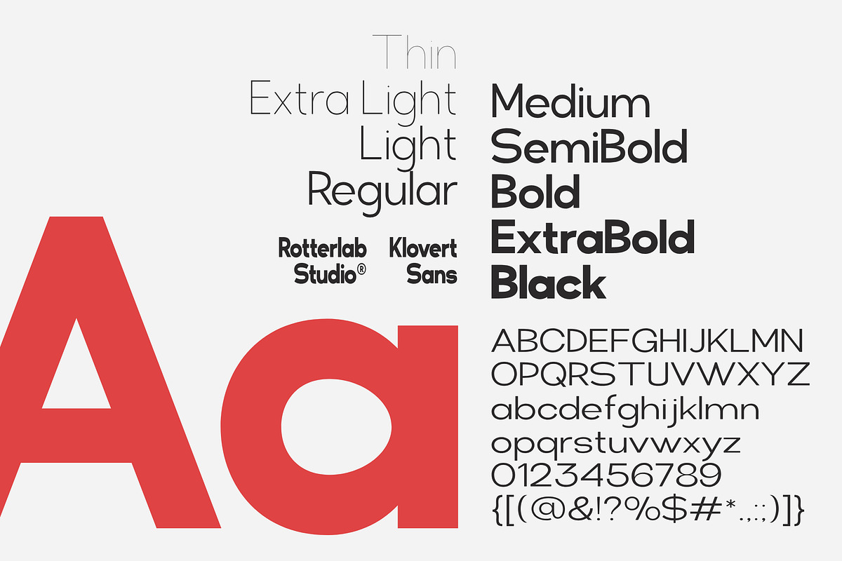 Klovert - 90 Styles Geometric Family, a Sans Serif Font by Rotterlab Studio (Photo 14 of 16)