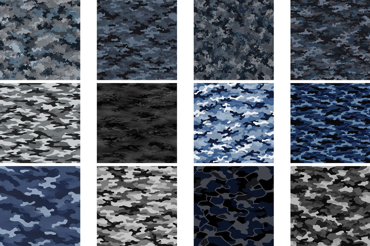 Dark Camouflage Camo Digital Pattern, a Pattern Graphic by Wow Magic