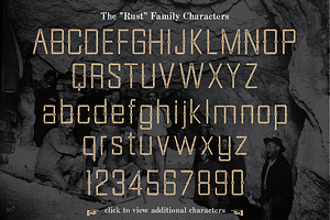 Goldfield Rust Rough Font