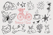 Wonderland Cutesy Font Duo, a Handwritten Font by MaxArt Foundry (Thumbnail 5 of 8)