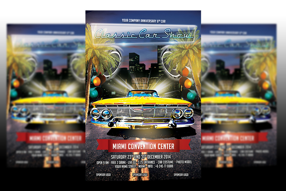 Bundle Classic Car - Auto Show, a Flyer Template by imadeDesign (Photo 1 of 4)