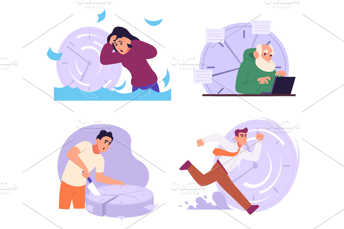 Time management. People have, a Finance Illustration by Onyx