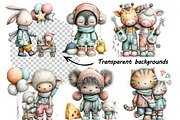 Whimsical Baby Animal Junk Journals, an Illustration by one-touch (Thumbnail 8 of 9)