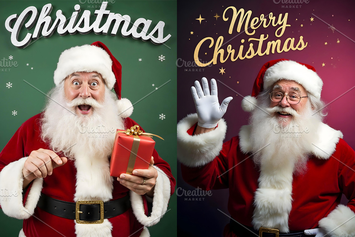 10 Funny Pose Santa Claus Photos, a Holiday Photo by PixelsDesign (Photo 3 of 6)