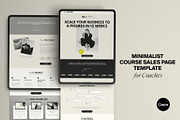 Minimal Landing Page Template Canva, a Landing Page Template by Row Creative (Thumbnail 4 of 9)