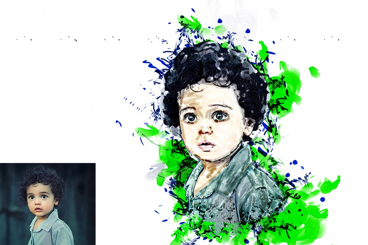 Ink Poster Art Photoshop Action, an Action Add-On by MRI STUDIO (Photo 9 of 11)
