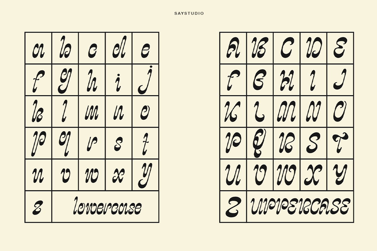 Psychodelic, a Font by Say Studio (Photo 12 of 13)