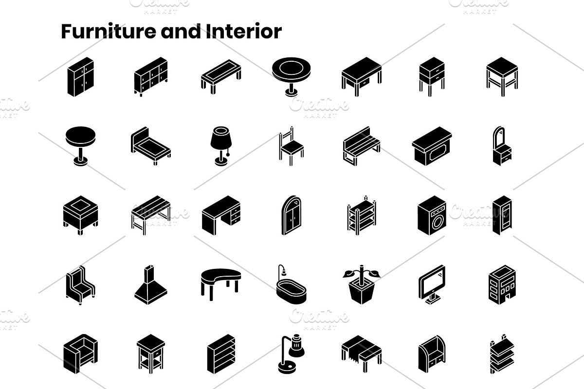 2000+ Isometric Icons Set, an Outline Icon by Brickclay (Photo 14 of 37)