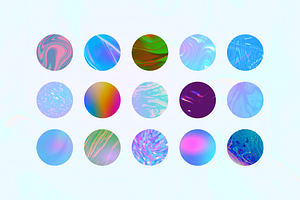 Holographic Grainy Backgrounds