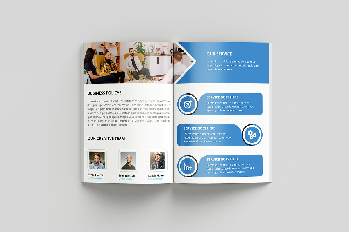8 Pages Corporate Brochure Template, a Brochure Template by UI_Expert (Photo 4 of 5)