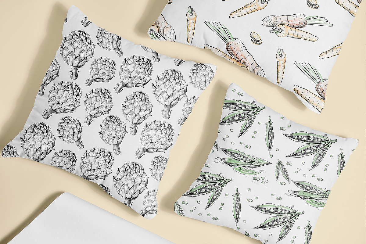 Vegetables. Sketches and patterns, an Object Graphic by Canatic (Photo 8 of 8)
