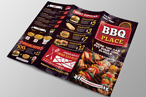 Barbeque Menu Print Template