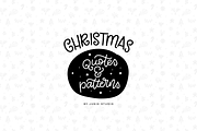 Christmas Quotes & Patterns, an Illustration by Junik Studio (Thumbnail 1 of 5)