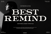 Best Remind - Editorial Serif Font, a Serif Font by RagamKata (Thumbnail 1 of 10)