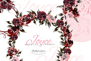 Burgundy Florals, Wreaths, an Illustration by Feather Grace Designs (Thumbnail 8 of 13)